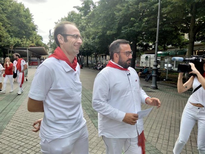 Jorge Aguirre y Javier Remírez, del PSN.