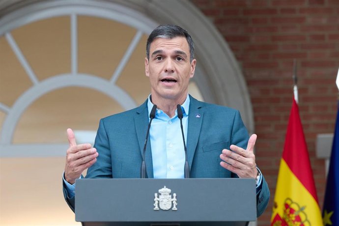 El presidente del Gobierno, Pedro Sánchez