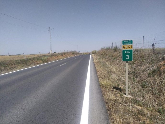 Bandas sonoras en la A-3177.