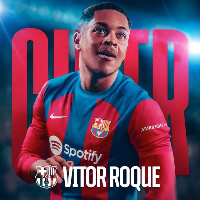 Vitor Roque, flamante fichaje del FC Barcelona.
