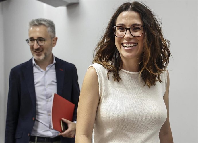 La vicepresidenta y portavoz del Consell, Aitana Mas, y el conseller de Hacienda, Arcadi España.
