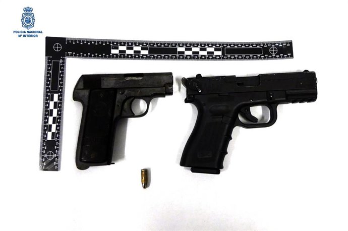 Armas de fuego incautadas