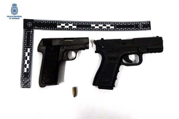 Armas de fuego incautadas