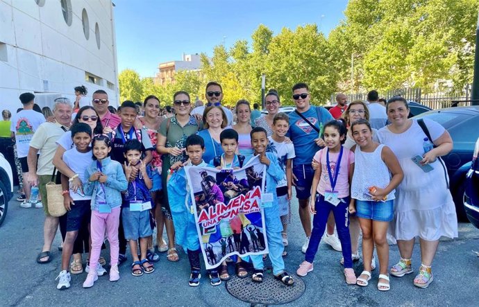 Llegada de los niños saharauis a Huelva.