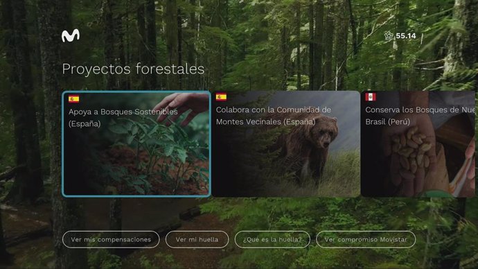 Proyectos medioambientales de Movistar Plus+.