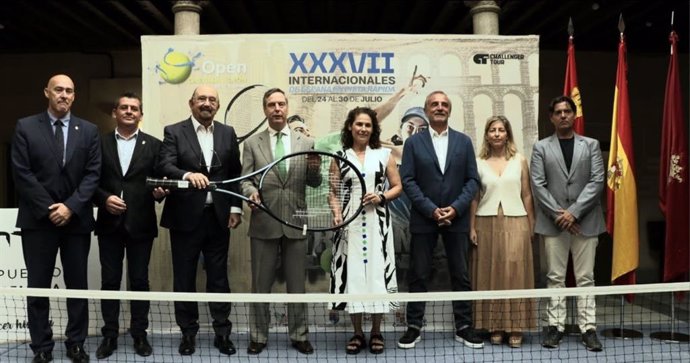 Presentación del Open Castilla y León Villa de El Espinar de tenis en Segovia