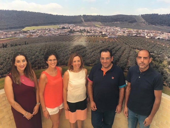 La delegada del Gobierno andaluz en Málaga, Patricia Navarro, en Humilladero