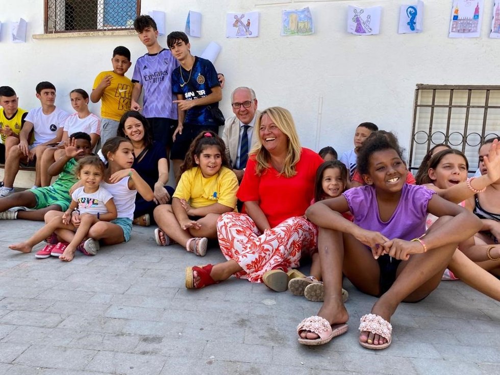 Visita a la escuela de verano del CEIP Santa Capilla de San Andrés