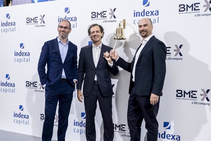 El equipo fundador de Indexa Capital durante su salida a Bolsa.