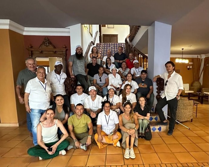 Líderes sociales colombianos en su visita a la Subbética.
