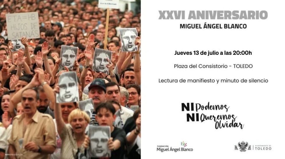Homenaje en Toledo a Miguel Ángel Blanco
