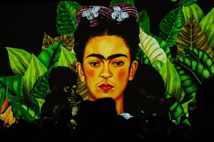 Bogotá. Julio 11 de 2023. Experiencia inmersiva de la vida y obra de la artista mexicana Frida Kahlo.(Colprensa - Camila Díaz)
