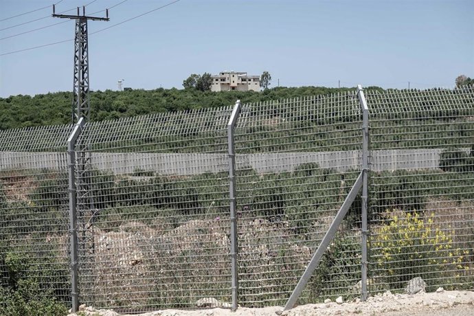 Archivo - Frontera entre Israel y Líbano