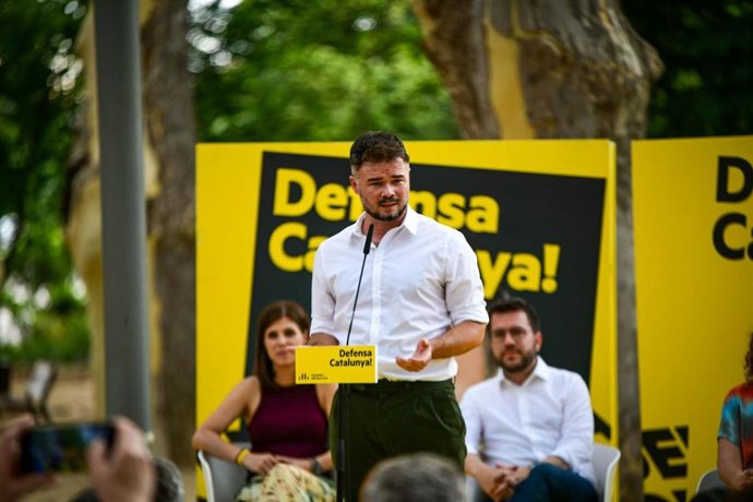 El candidato de ERC al Congreso por Barcelona, Gabriel Rufián.