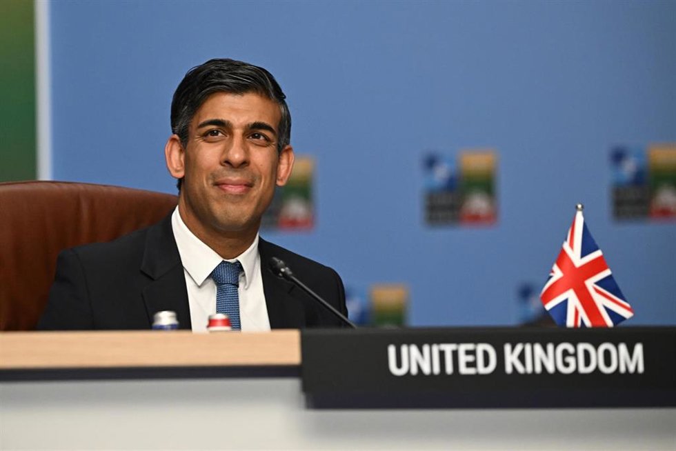 El primer ministro de Reino Unido, Rishi Sunak