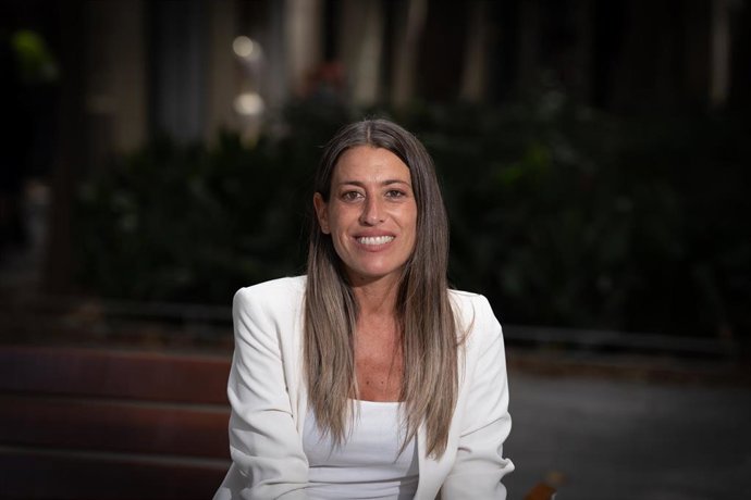La portavoz de Junts per Catalunya en el Congreso de los Diputados, Miriam Nogueras, posa para Europa Press, a 3 de julio de 2023, en Barcelona, Catalunya (España).