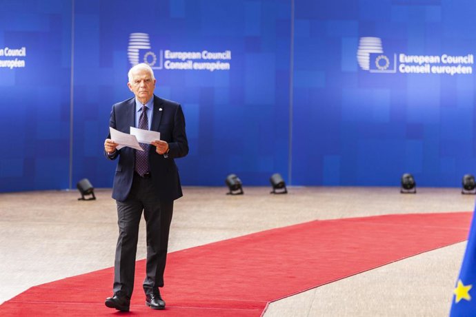 June 29, 2023, Brussels, Brussels, Belgium: The European heads of state are meeting in the Belgian capital on 29 and 30 June. Here, the head of European diplomacy, Josep Borrell.