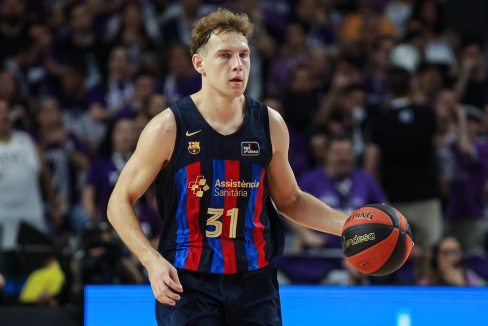 Rokas Jokubaitis, durante un partido del Bara.