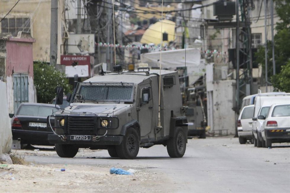 El Ejército de Israel en Nablús, Cisjordania