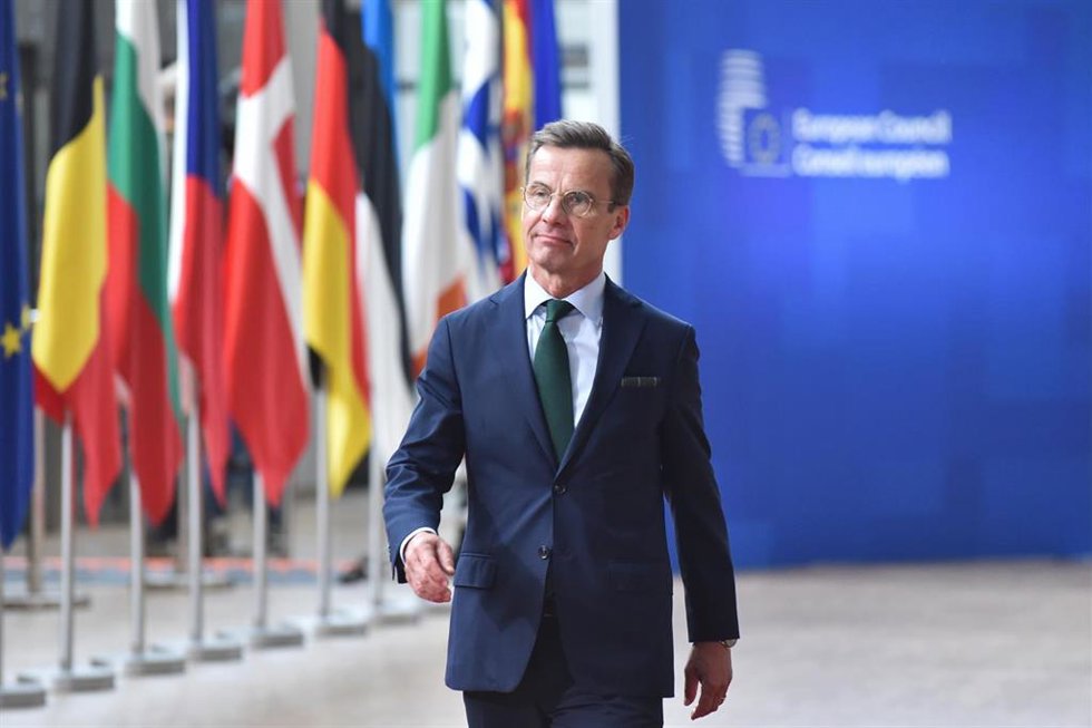 El primer ministro de Suecia, Ulf Kristersson. 