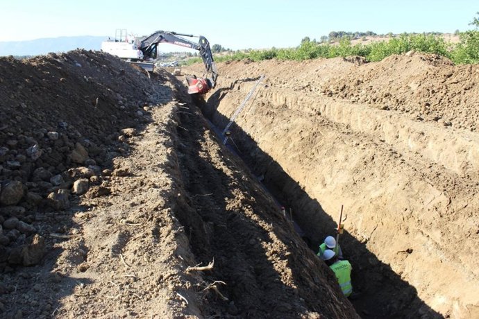 Las obras del colector de Zalea en Pizarra