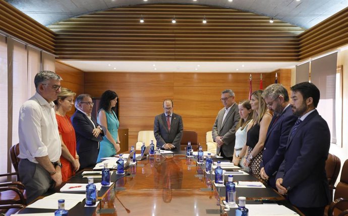Minuto de silencio de la Junta de Portavoces de las Cortes de C-LM en el aniversario de la muerte de Miguel Ángel Blanco.