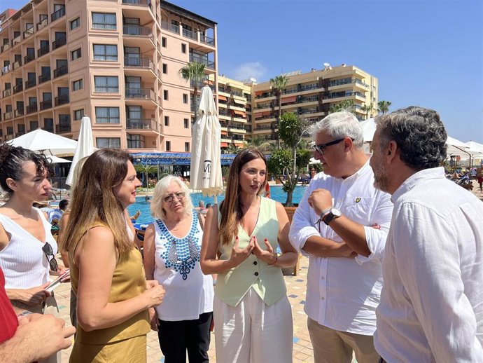 La número 1 del PSOE al Congreso de los Diputados por Málaga, Mari Nieves Ramírez, en un acto en Torremolinos