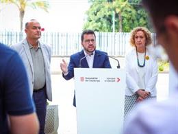 El presidente de la Generalitat, Pere Aragons