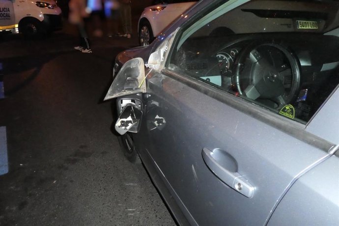 Vehículo siniestrado.