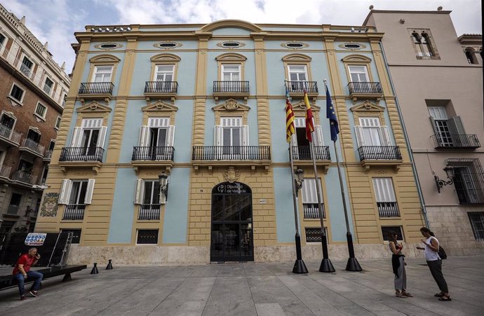 Imagen de la fachada de la Diputación de Valencia.