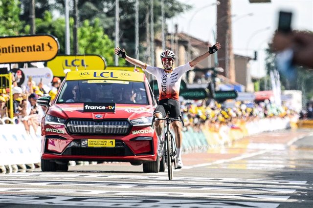 El corredor español Ion Izagirre (Cofidis), ganador de la duodécima etapa del Tour de Francia de 2023.