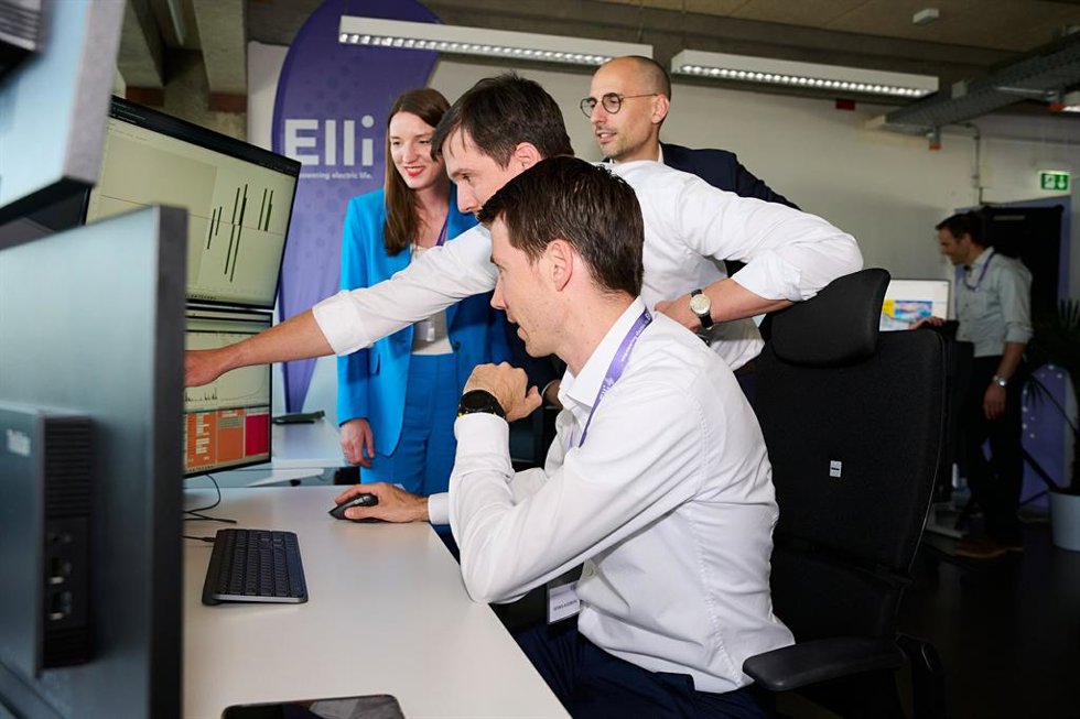 El equipo de trading de Elli.
