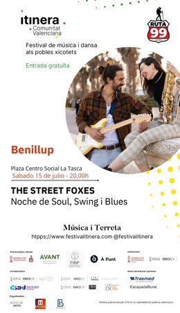 Cartel del concierto del Festival Itinera en Benillup
