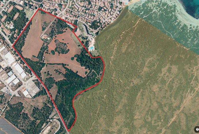 La parcela de suelo donde se ubicará el Reggaeton Beach Festival