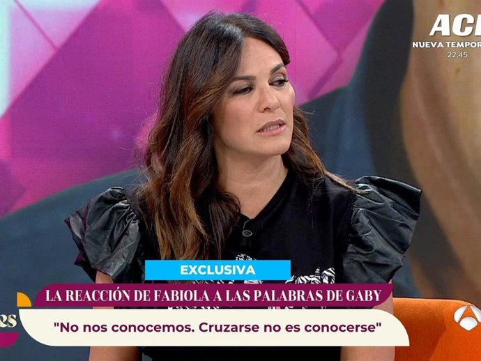 FABIOLA MARTÍNEZ DESDE EL PROGRAMA DE 'Y AHORA SONSOLES'.