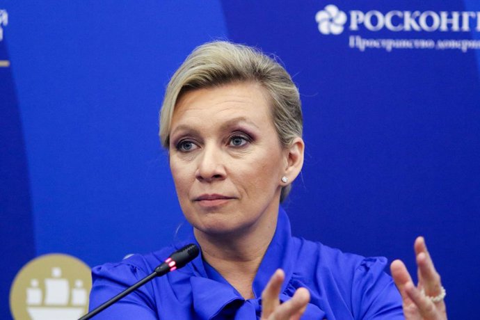 June 15, 2023, Saint Petersburg, Russia: Maria Zakharova, Director, Department of Information and the Press, Ministry of Foreign Affairs of the Russian Federation, attends a session on New World  New Opportunities: How to Advance Russias Positions and A