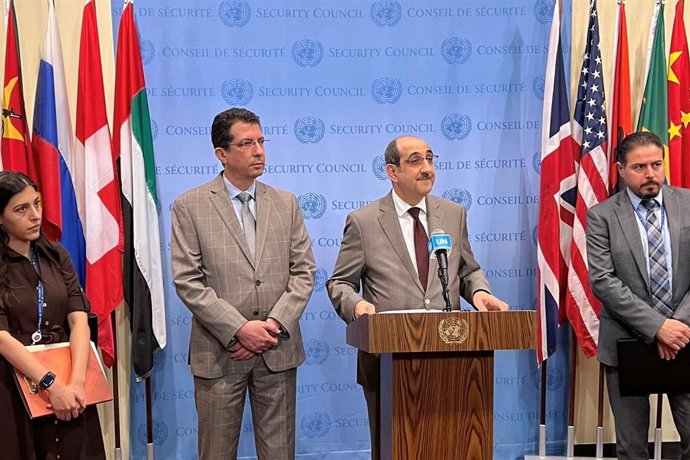 El representante permanente de Siria en ONU, Bassam Sabbagh