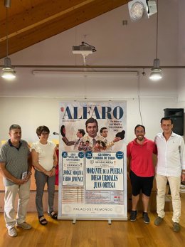 Presentación del cartel taurino de Alfaro para las fiestas de San Roque y San Ezequiel