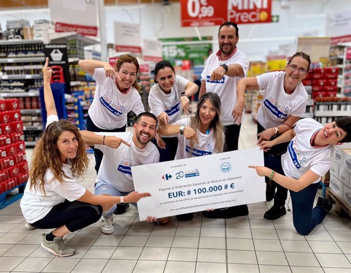 Carrefour dona 100.000 euros a FESBAL en beneficio de las personas en situación de vulnerabilidad social