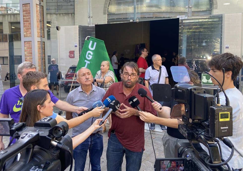 Declaraciones a los medios antes de la asamblea del sindicato sobre elecciones generales de UGT