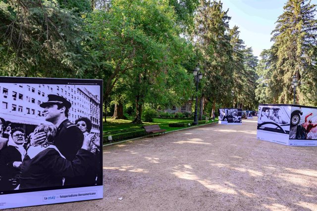 Exposición 'Lo más del fotoperiodismo iberoamericano' en los jardines del Campo del Moro