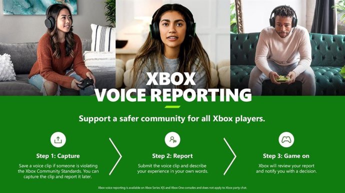 Nueva funcionalidad de Xbox para reportar mensajes de voz dañinos