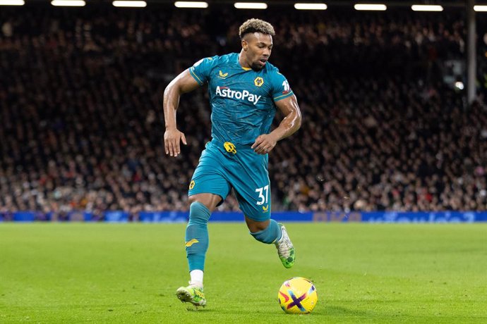 Archivo - Wolverhampton Wanderers forward Adama Traore during the English championship Premier League football match between Fulham and Wolverhampton Wanderers on 24 February 2023 at Craven Cottage in London, England - Photo Ian Stephen / ProSportsImage