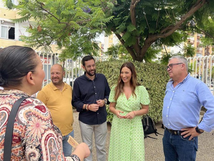 La número 1 del PSOE de Málaga al Congreso, Mari Nieves Ramirez, en Vélez-Málag