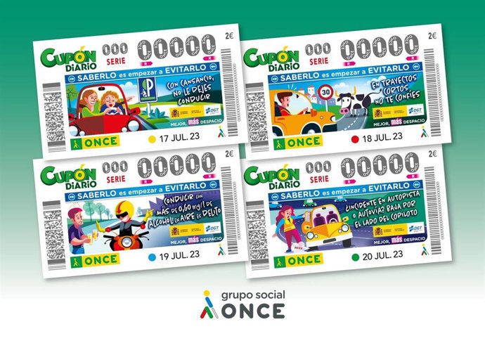 Ndp La Once Emite 20 Millones De Cupones Con Consejos De La Dgt En Materia De Seguridad Vial