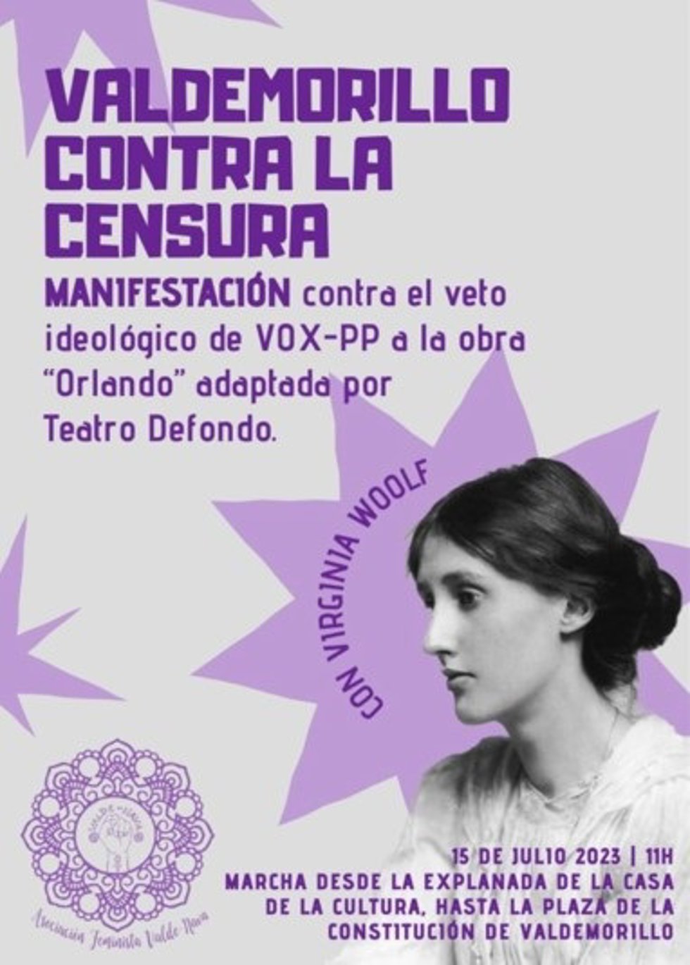 Cartel de la manifestación.