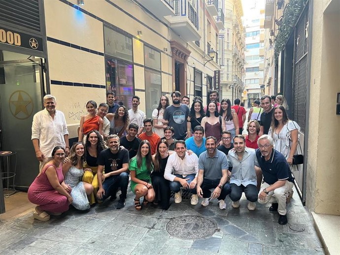 En un acto joven celebrado en un bar de Málaga capital capital
