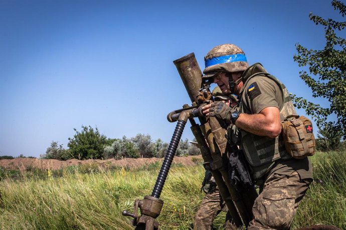 Soldat ucrans en Donetsk