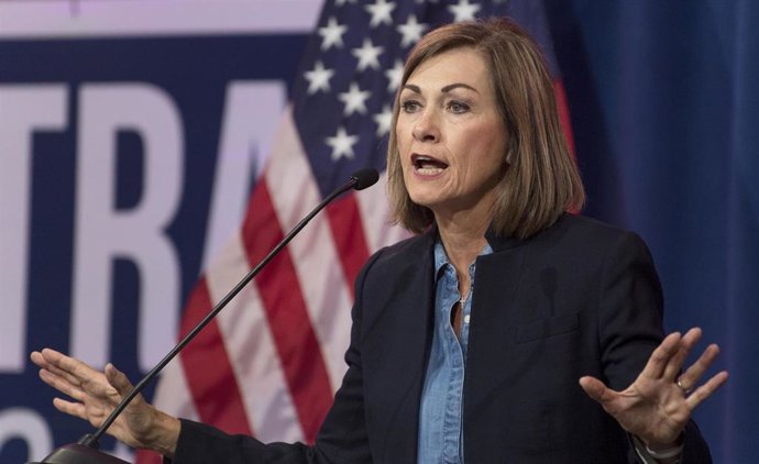Archivo - La gobernadora del estado de Iowa, Kim Reynolds