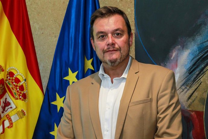 El presidente del Consejo Superior de Deportes (CSD), Víctor Francos, durante la entrevista a Europa Press en la sede del Consejo en Madrid.